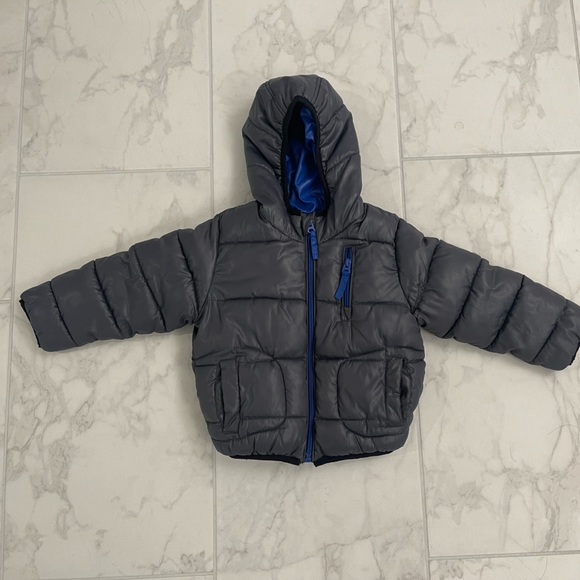 Zara Gray Puffer Jacket 2-3 - Picture 1 of 5